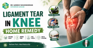 ligament tear in knee home remedy